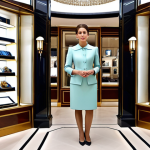 Cartier Elegance in Paris**

"A professional woman in a modest, elegant dress stands inside the Cartier boutique on the Champs-Élysées in Paris. The jewelry displays sparkle softly. Fully clothed, appropriate attire, safe for work, perfect anatomy, natural proportions, professional lighting, high-resolution."

**